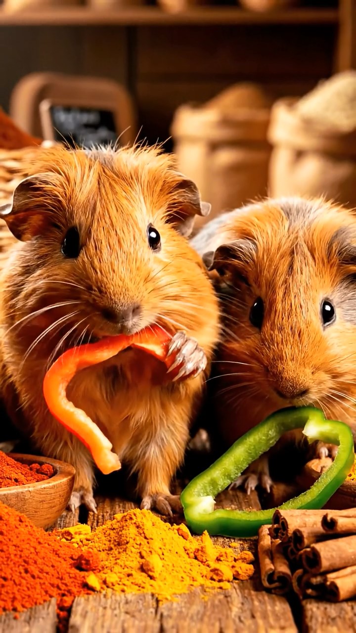 543. Highly detailed view of 3 smooth-haired Himalayan guinea pigs with Gray, Cream, and Brown fur, mating in a secluded grassy clearing surrounded by tall ferns and soft moss, under gentle morning light, creating a realistic, intimate natural scene.