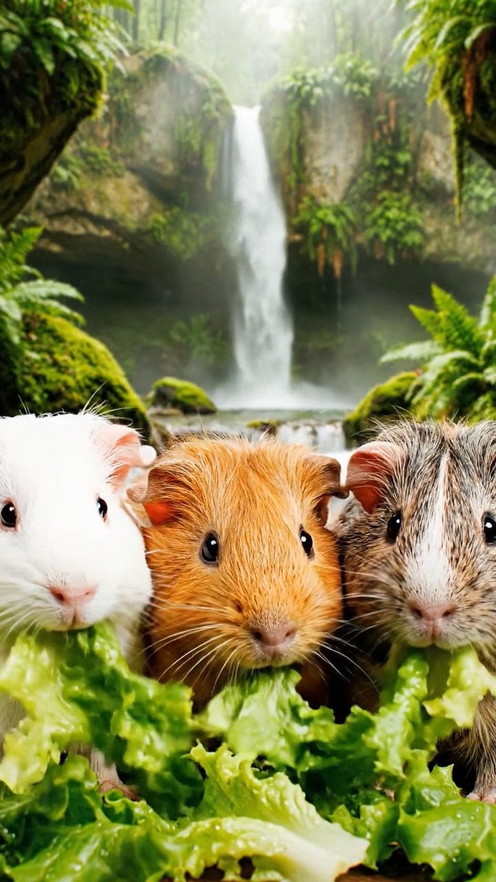 557. Detailed photo of 2 smooth-haired American guinea pigs with Fawn and Sable fur, dressed as bakers in tiny aprons, baking cookies in a guinea pig bakery with hay ovens and wooden counters, under soft lamplight, creating a realistic, cozy culinary scene.