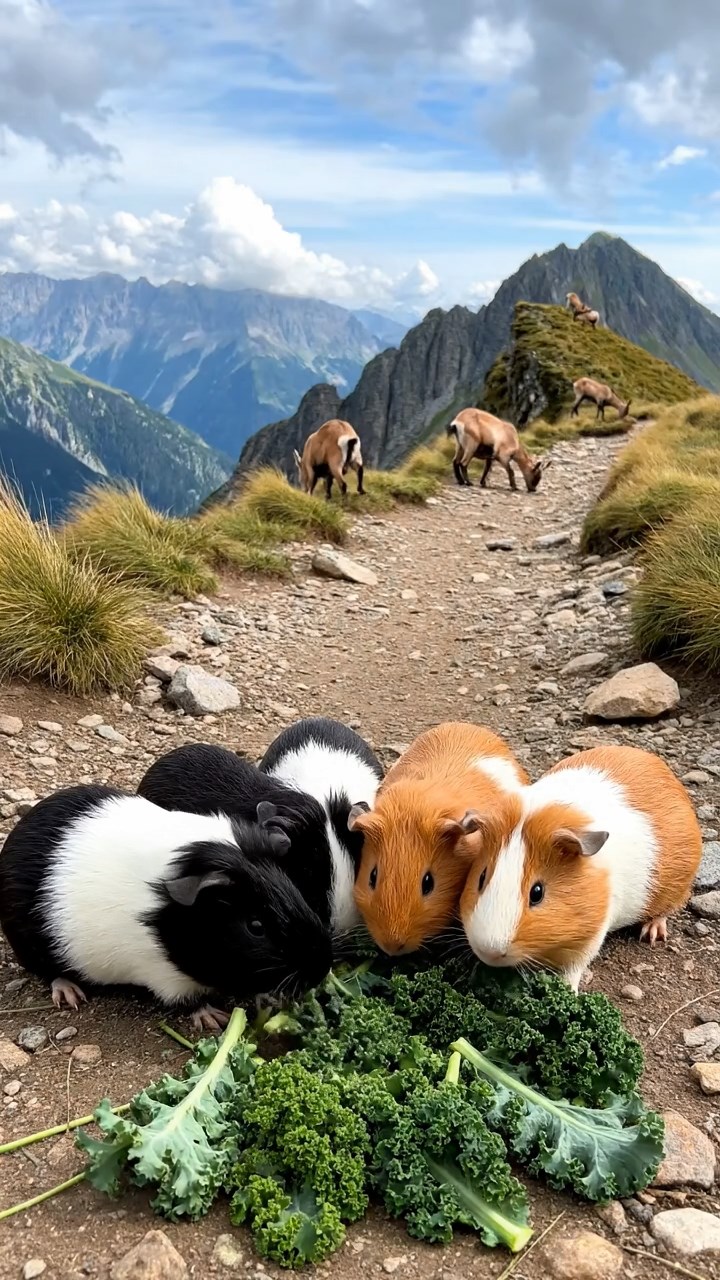 561. Detailed photo of 1 smooth-haired American guinea pig with White fur, munching on fresh apples, in a vibrant lavender garden with rows of purple blooms swaying in the breeze, under soft sunlight, creating a realistic, fragrant pastoral scene.