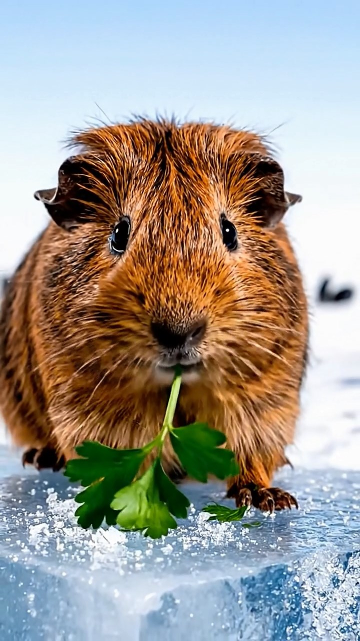 569. Detailed photo of 4 smooth-haired American guinea pigs with White, Orange, Black, and Brown fur, dressed as doctors in tiny white coats, performing check-ups in a guinea pig hospital with miniature beds and medical charts, under bright lights, creating a vivid, lifelike medical scene.