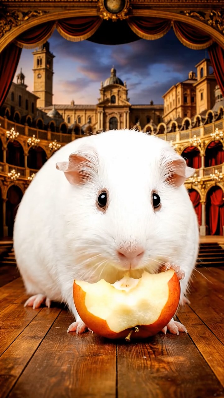 578. Photorealistic scene of 3 smooth-haired Teddy guinea pigs with Chocolate, Cinnamon, and Gray fur, climbing small rocks in a forested glade with soft moss and scattered leaves, under dappled sunlight, enhancing the authentic, adventurous atmosphere.