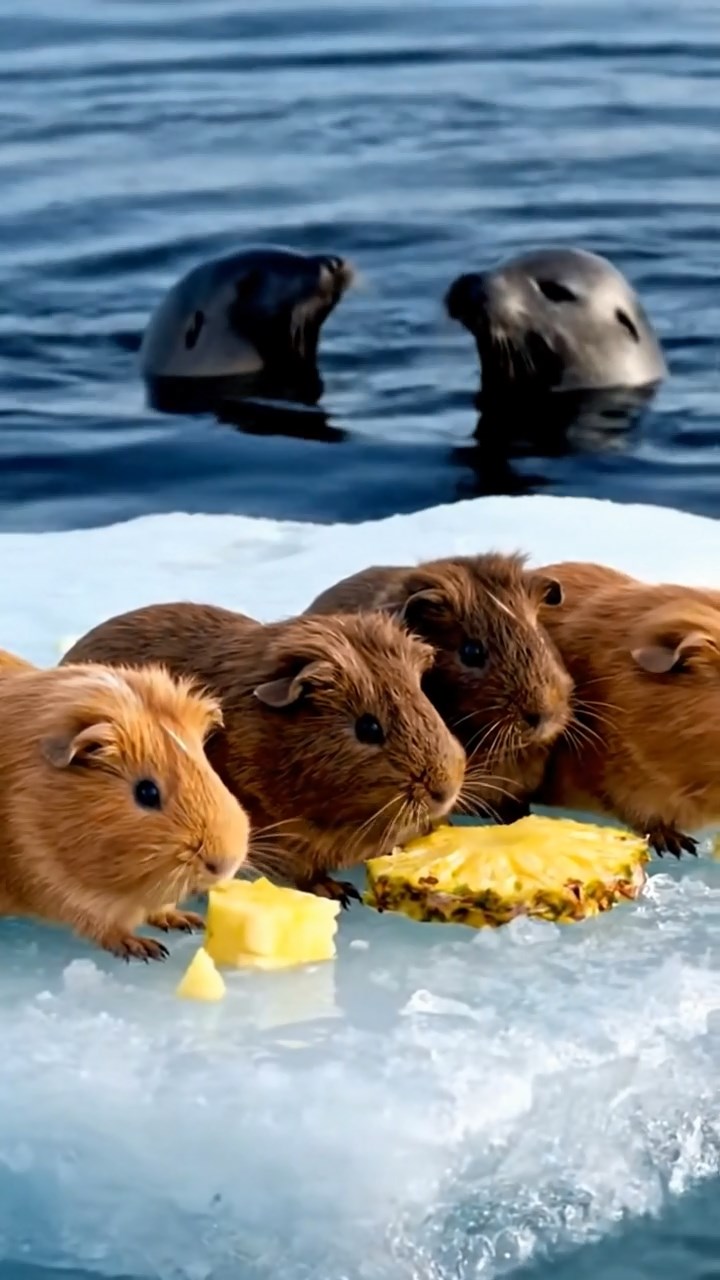 581. Detailed photo of 1 smooth-haired American guinea pig with White fur, munching on fresh apples, in a vibrant lavender garden with rows of purple blooms swaying in the breeze, under soft sunlight, creating a realistic, fragrant pastoral scene.
