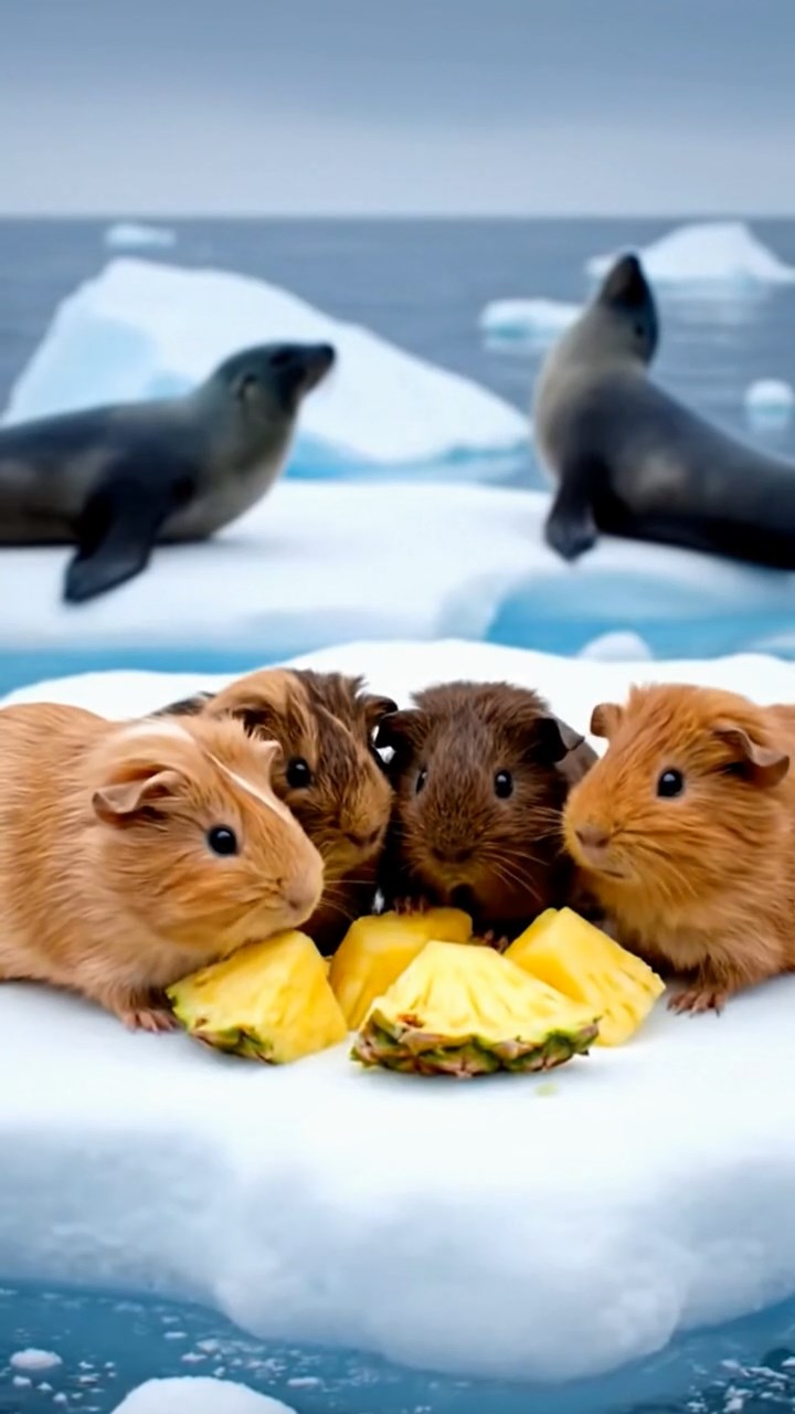 582. Photorealistic scene of 2 smooth-haired Teddy guinea pigs with Orange and Black fur, dressed as engineers in tiny helmets, building a miniature windmill in a guinea pig workshop with hay beams and tools, under bright daylight, enhancing the lifelike, industrious atmosphere.