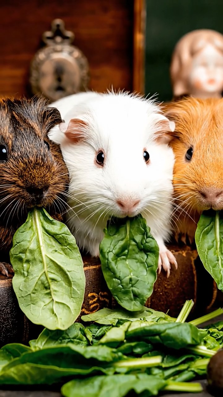 582. Photorealistic scene of 2 smooth-haired Teddy guinea pigs with Orange and Black fur, dressed as engineers in tiny helmets, building a miniature windmill in a guinea pig workshop with hay beams and tools, under bright daylight, enhancing the lifelike, industrious atmosphere.