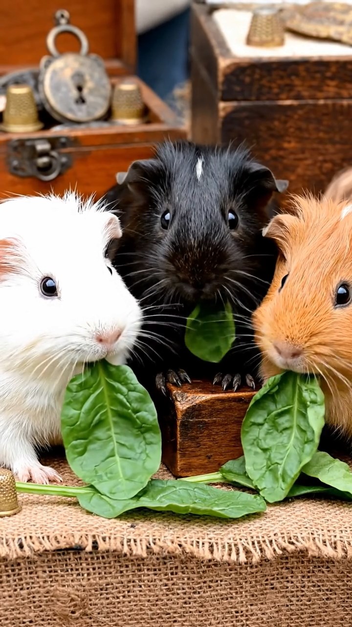 582. Photorealistic scene of 2 smooth-haired Teddy guinea pigs with Orange and Black fur, dressed as engineers in tiny helmets, building a miniature windmill in a guinea pig workshop with hay beams and tools, under bright daylight, enhancing the lifelike, industrious atmosphere.