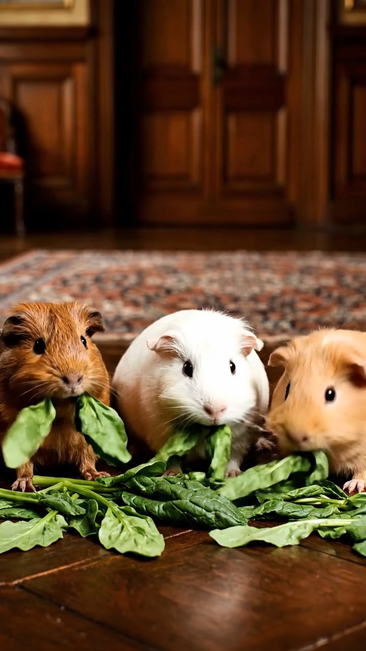 860. Realistic scene of 5 smooth-haired Californian guinea pigs with Cream, Fawn, Sable, Gray, and Cinnamon fur, sleeping in a cozy pile in a lush meadow with wildflowers and a gentle breeze, under golden sunlight, capturing a lifelike, tranquil group moment.