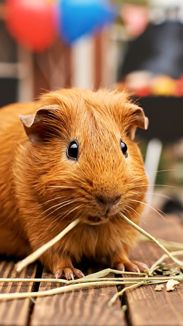 880. Realistic scene of 5 smooth-haired Californian guinea pigs with Cream, Fawn, Sable, Gray, and Cinnamon fur, sleeping in a cozy pile in a lush meadow with wildflowers and a gentle breeze, under golden sunlight, capturing a lifelike, tranquil group moment.