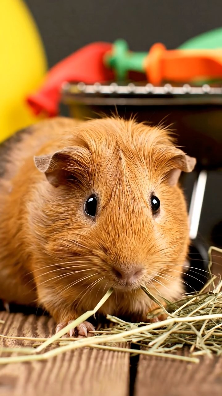 880. Realistic scene of 5 smooth-haired Californian guinea pigs with Cream, Fawn, Sable, Gray, and Cinnamon fur, sleeping in a cozy pile in a lush meadow with wildflowers and a gentle breeze, under golden sunlight, capturing a lifelike, tranquil group moment.