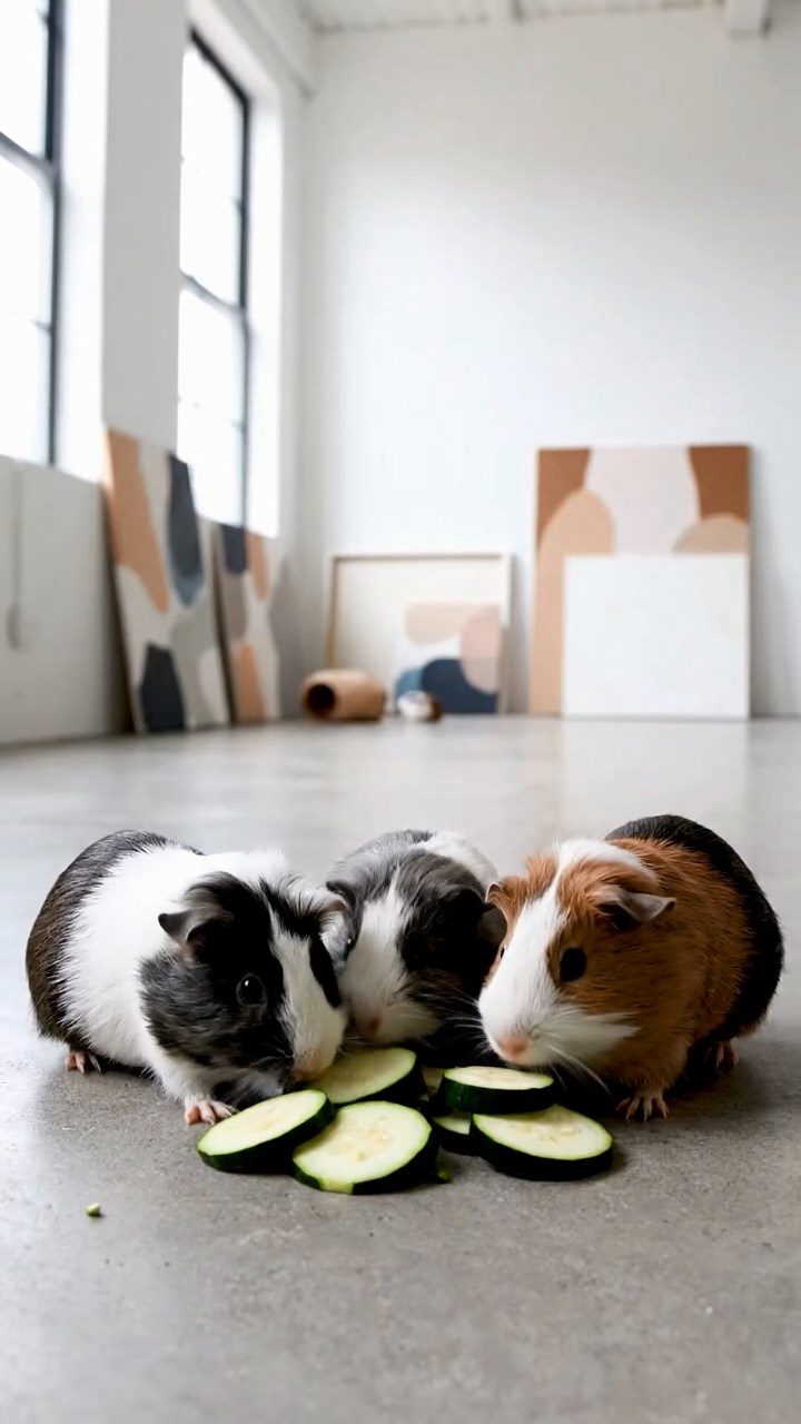 882. Photorealistic scene of 2 smooth-haired Teddy guinea pigs with Orange and Black fur, dressed as engineers in tiny helmets, building a miniature windmill in a guinea pig workshop with hay beams and tools, under bright daylight, enhancing the lifelike, industrious atmosphere.