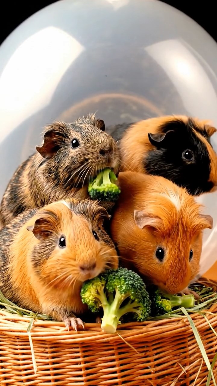 886. Photorealistic scene of 1 smooth-haired Teddy guinea pig with Cream fur, drinking from a clear stream, on a forested slope with pine needles and moss, under dappled sunlight, capturing a serene, lifelike moment of natural hydration.