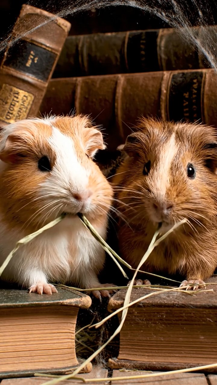 890. Photorealistic scene of 5 smooth-haired Teddy guinea pigs with Cream, Fawn, Sable, Gray, and Cinnamon fur, play-fighting in a grassy clearing with soft moss and scattered twigs, under gentle morning light, capturing a realistic, playful woodland moment.