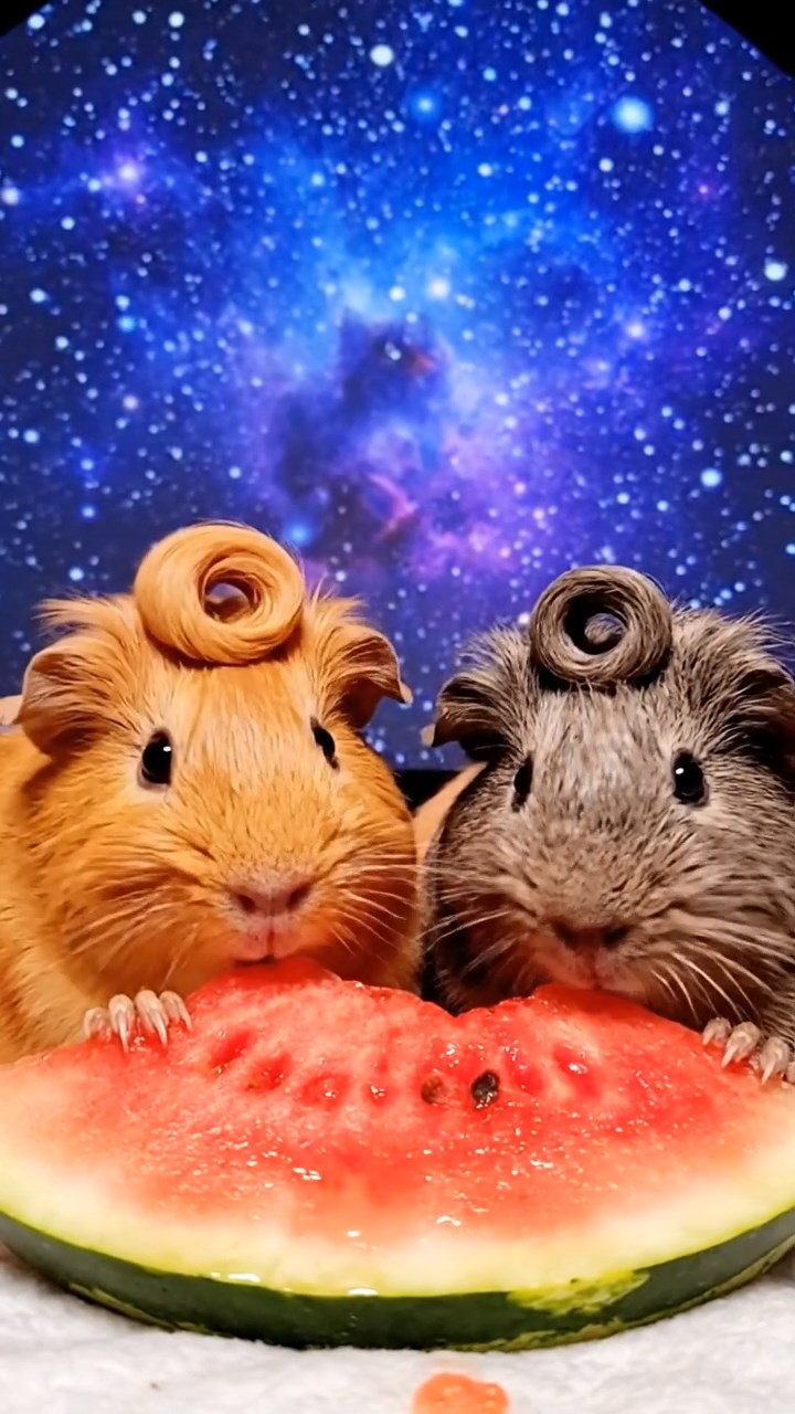 914. Photorealistic scene of 4 smooth-haired Teddy guinea pigs with Fawn, Chocolate, Cinnamon, and Sable fur, dressed as scientists in tiny lab coats, pipetting liquids into miniature beakers with steady paws, in a guinea pig laboratory with hay benches, under bright lights, capturing a realistic, intellectual moment.
