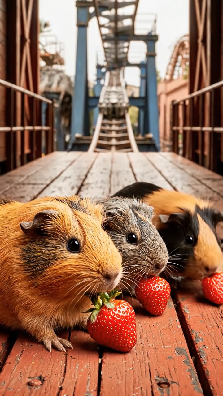 926. Photorealistic scene of 1 smooth-haired Teddy guinea pig with Cream fur, lapping water from a clear stream with delicate tongue flicks, on a forested slope with pine needles and moss, under dappled sunlight, capturing a serene, lifelike moment of hydration.