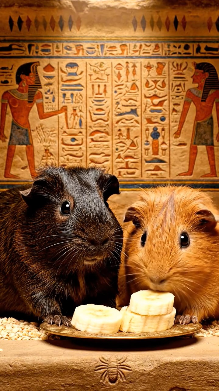 520. Realistic scene of 5 smooth-haired Californian guinea pigs with Cream, Fawn, Sable, Gray, and Cinnamon fur, sleeping in a cozy pile in a lush meadow with wildflowers and a gentle breeze, under golden sunlight, capturing a lifelike, tranquil group moment.