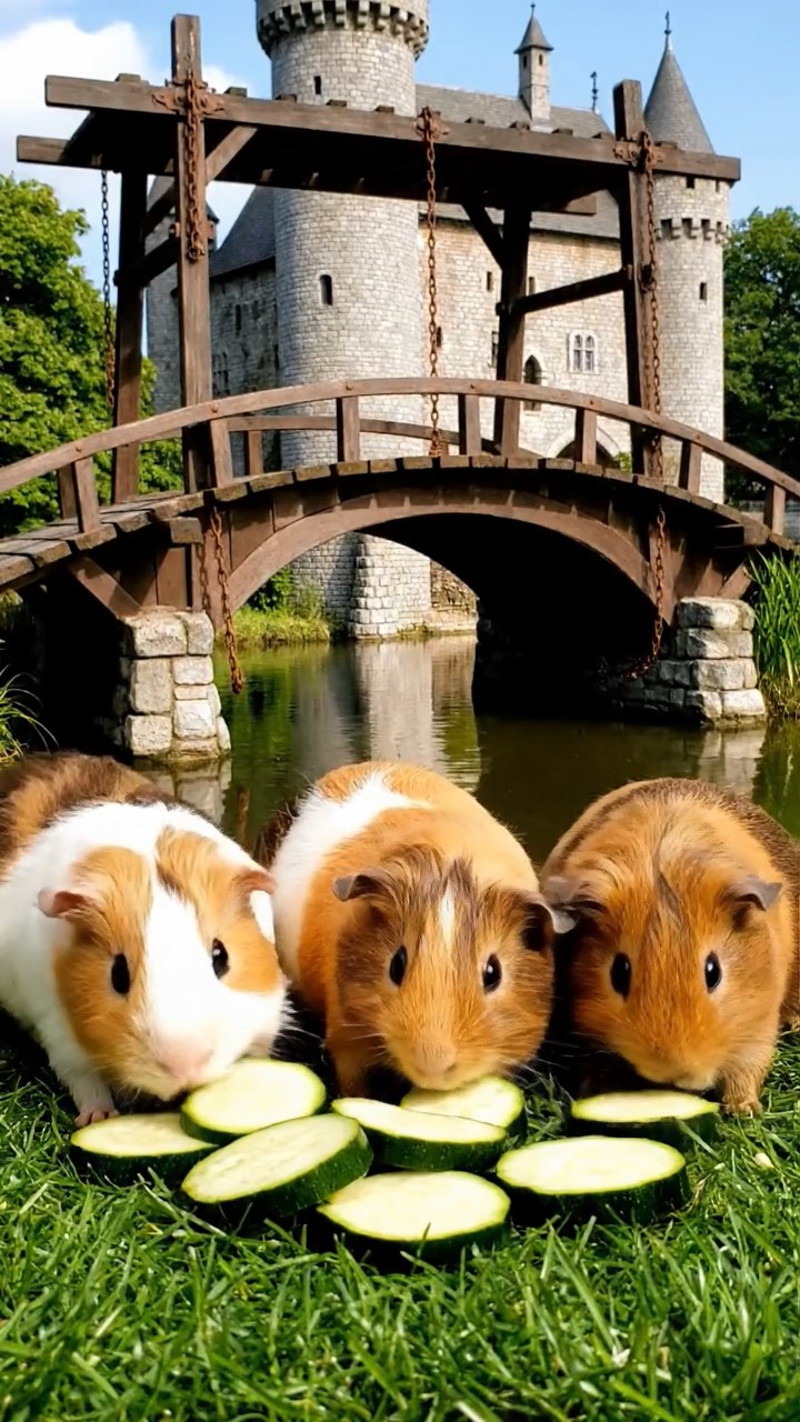 532. Realistic scene of 2 smooth-haired Californian guinea pigs with Orange and Black fur, dressed as tailors in tiny vests, sewing miniature coats in a guinea pig atelier with colorful fabrics and hay mannequins, under warm lamplight, enhancing the lifelike, creative atmosphere.