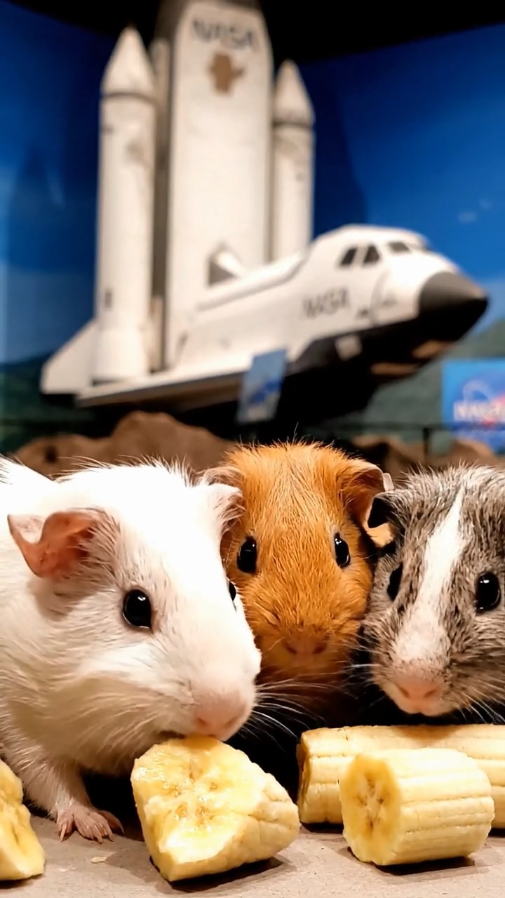 539. Highly detailed view of 4 smooth-haired Himalayan guinea pigs with White, Orange, Black, and Brown fur, dressed as writers in tiny scarves, drafting novels in a guinea pig study with miniature books and hay desks, under warm lamplight, creating a vivid, realistic literary scene.