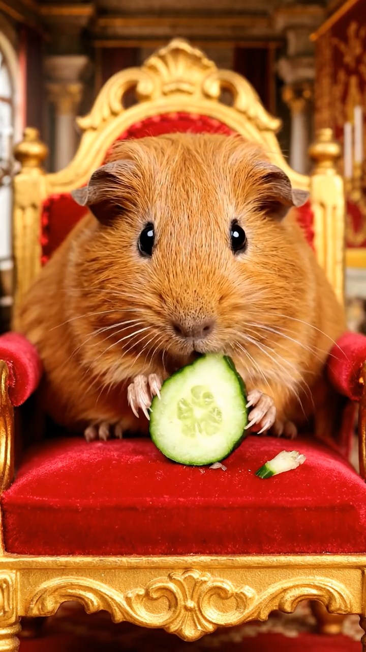 542. Photorealistic scene of 2 smooth-haired Teddy guinea pigs with Orange and Black fur, dressed as engineers in tiny helmets, building a miniature tower in a guinea pig workshop with hay beams and tools, under bright daylight, enhancing the lifelike, industrious atmosphere.