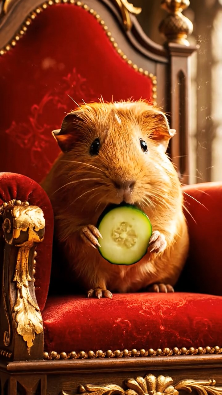 542. Photorealistic scene of 2 smooth-haired Teddy guinea pigs with Orange and Black fur, dressed as engineers in tiny helmets, building a miniature tower in a guinea pig workshop with hay beams and tools, under bright daylight, enhancing the lifelike, industrious atmosphere.