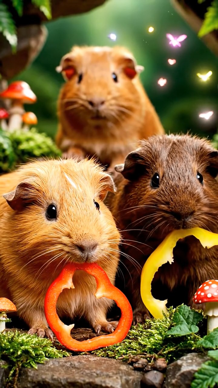 561. Detailed photo of 1 smooth-haired American guinea pig with White fur, munching on fresh apples, in a vibrant lavender garden with rows of purple blooms swaying in the breeze, under soft sunlight, creating a realistic, fragrant pastoral scene.