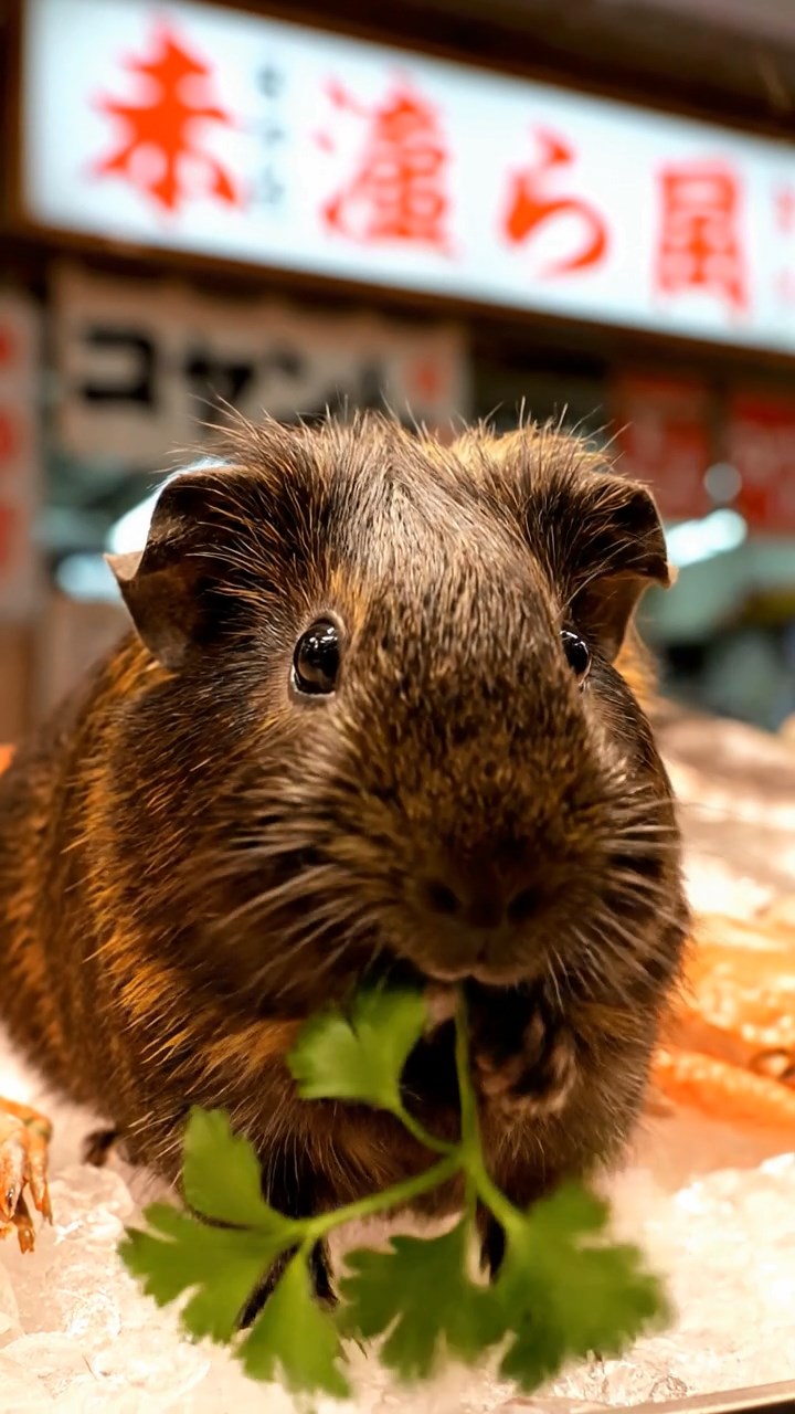 561. Detailed photo of 1 smooth-haired American guinea pig with White fur, munching on fresh apples, in a vibrant lavender garden with rows of purple blooms swaying in the breeze, under soft sunlight, creating a realistic, fragrant pastoral scene.