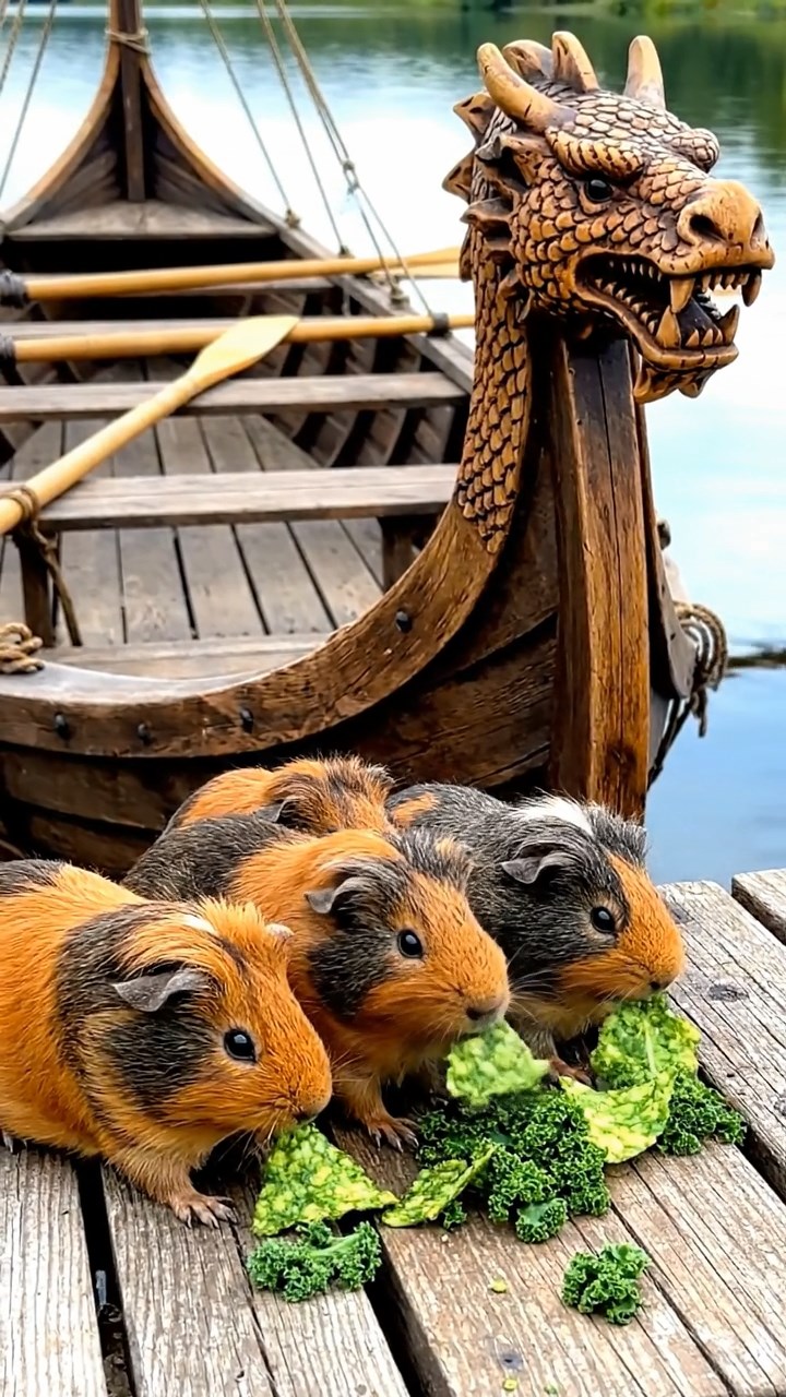 579. Highly detailed view of 4 smooth-haired Himalayan guinea pigs with White, Orange, Black, and Brown fur, dressed as writers in tiny scarves, typing poems in a guinea pig study with miniature books and hay desks, under warm lamplight, creating a vivid, realistic literary scene.