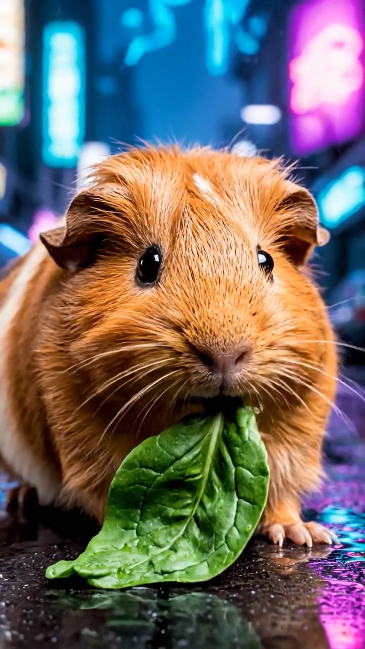 859. Highly detailed view of 4 smooth-haired Himalayan guinea pigs with White, Orange, Black, and Brown fur, dressed as writers in tiny scarves, drafting poems in a guinea pig study with miniature books and hay desks, under warm lamplight, creating a vivid, realistic literary scene.