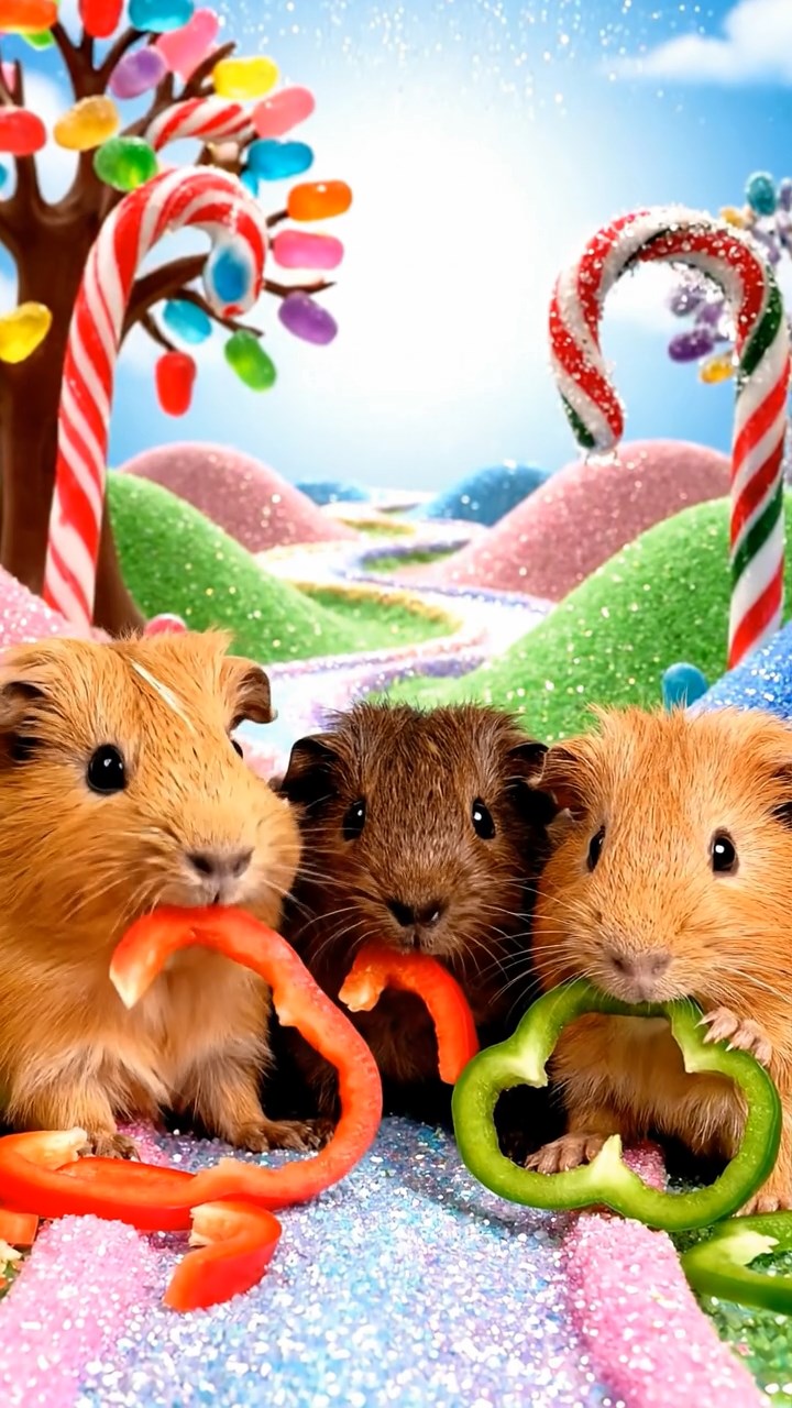 866. Photorealistic scene of 1 smooth-haired Teddy guinea pig with Cream fur, drinking from a clear stream, on a forested slope with pine needles and moss, under dappled sunlight, capturing a serene, lifelike moment of natural hydration.