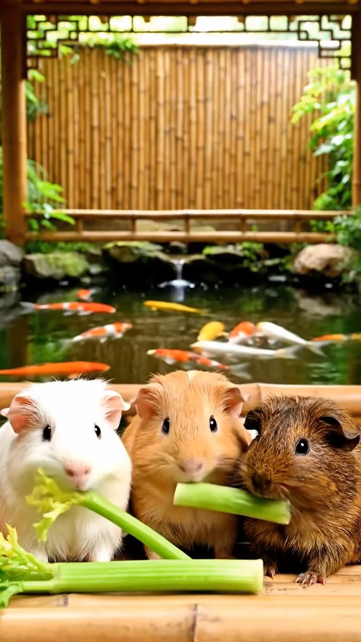 869. Detailed photo of 4 smooth-haired American guinea pigs with White, Orange, Black, and Brown fur, dressed as doctors in tiny white coats, consulting charts in a guinea pig hospital with miniature beds and medical charts, under bright lights, creating a vivid, lifelike medical scene.