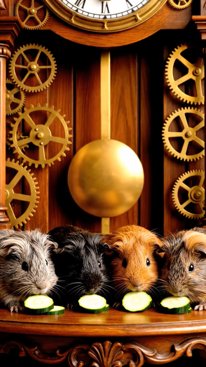 873. Detailed photo of 3 smooth-haired American guinea pigs with Gray, Cream, and Brown fur, burrowing like rabbits in a sandy dune with sparse grass and distant cacti, under a golden sunset, creating a vivid, realistic desert scene.