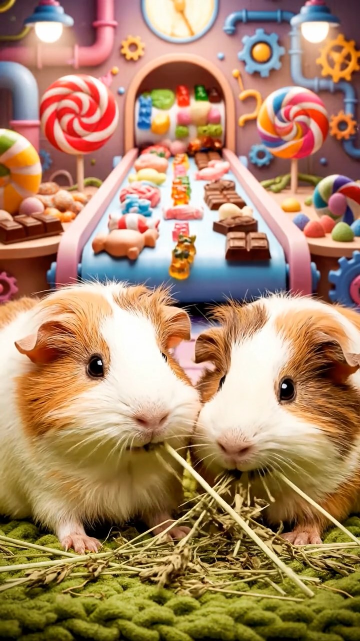 878. Photorealistic scene of 3 smooth-haired Teddy guinea pigs with Chocolate, Cinnamon, and Gray fur, climbing small rocks in a forested glade with soft moss and scattered leaves, under dappled sunlight, enhancing the authentic, adventurous atmosphere.