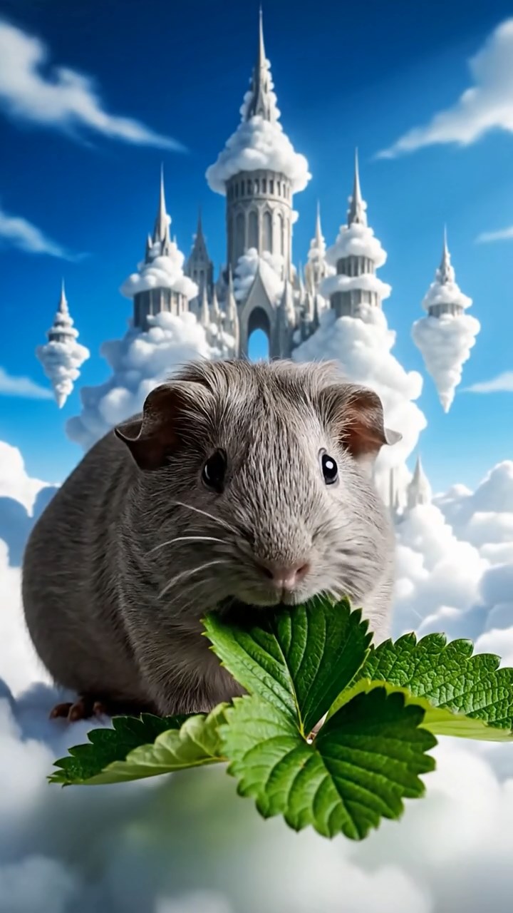 882. Photorealistic scene of 2 smooth-haired Teddy guinea pigs with Orange and Black fur, dressed as engineers in tiny helmets, building a miniature windmill in a guinea pig workshop with hay beams and tools, under bright daylight, enhancing the lifelike, industrious atmosphere.