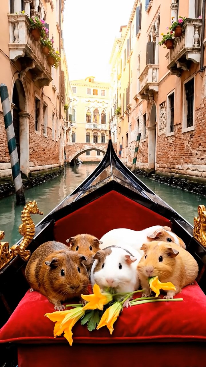 894. Photorealistic scene of 4 smooth-haired Teddy guinea pigs with Fawn, Chocolate, Cinnamon, and Sable fur, dressed as librarians in tiny glasses, cataloging miniature books in a guinea pig library with hay shelves and soft lamplight, capturing a realistic, cozy moment.