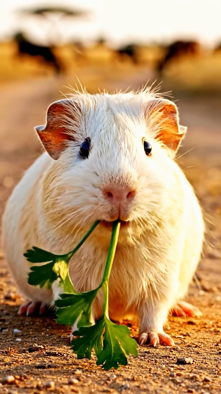 898. Photorealistic scene of 3 smooth-haired Teddy guinea pigs with Chocolate, Cinnamon, and Gray fur, climbing small rocks in a forested glade with soft moss and scattered leaves, under dappled sunlight, enhancing the authentic, adventurous atmosphere.