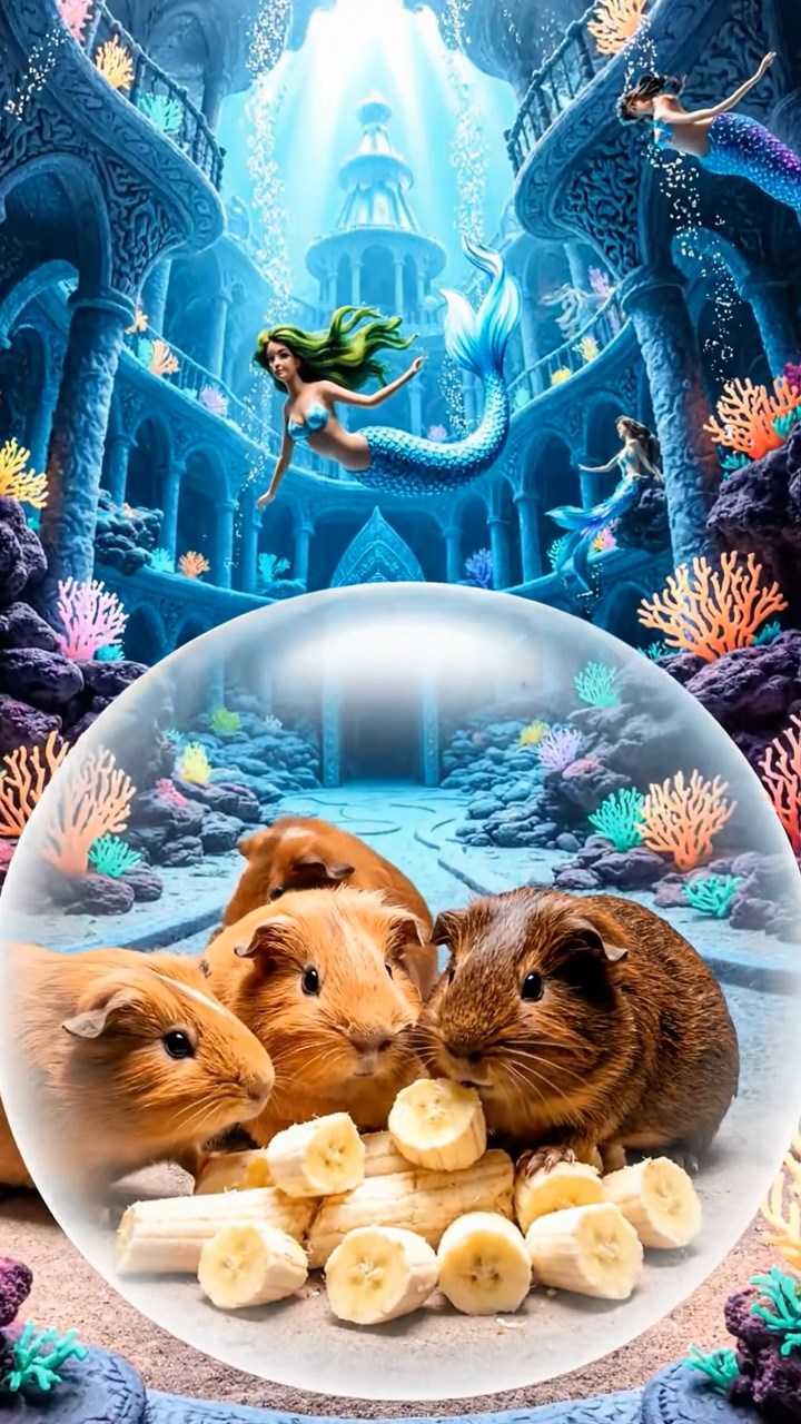 898. Photorealistic scene of 3 smooth-haired Teddy guinea pigs with Chocolate, Cinnamon, and Gray fur, climbing small rocks in a forested glade with soft moss and scattered leaves, under dappled sunlight, enhancing the authentic, adventurous atmosphere.