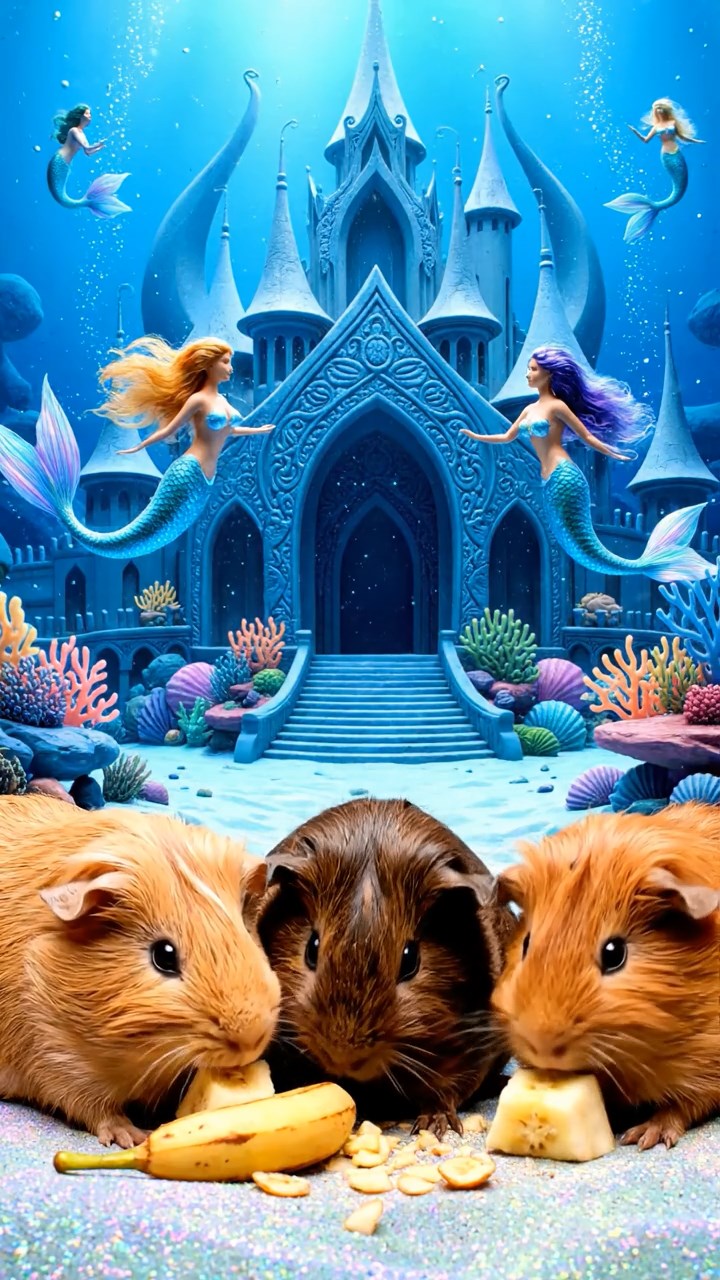 899. Highly detailed view of 4 smooth-haired Himalayan guinea pigs with White, Orange, Black, and Brown fur, dressed as writers in tiny scarves, drafting poems in a guinea pig study with miniature books and hay desks, under warm lamplight, creating a vivid, realistic literary scene.