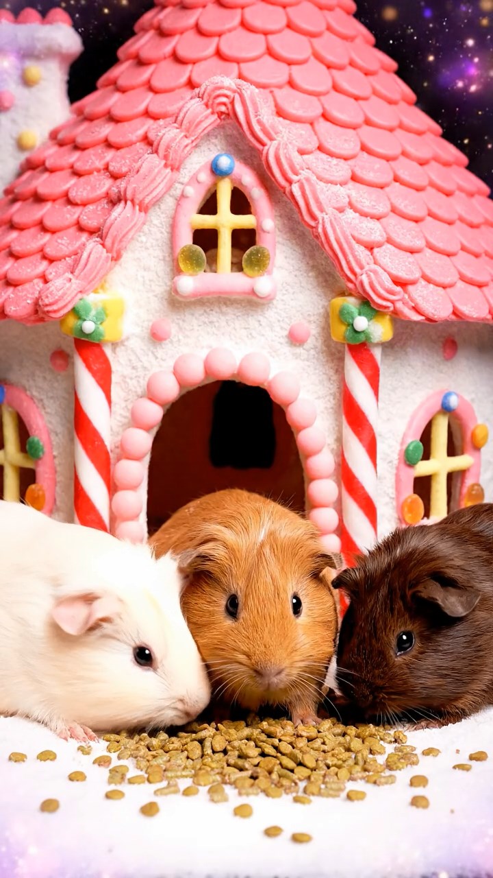 910. Photorealistic scene of 5 smooth-haired Teddy guinea pigs with Cream, Fawn, Sable, Gray, and Cinnamon fur, rolling in dust to clean their fur, tumbling and kicking up tiny clouds of sand, in a sandy hillside dotted with sparse grass, under a golden sunset, capturing a lifelike, natural behavior moment.