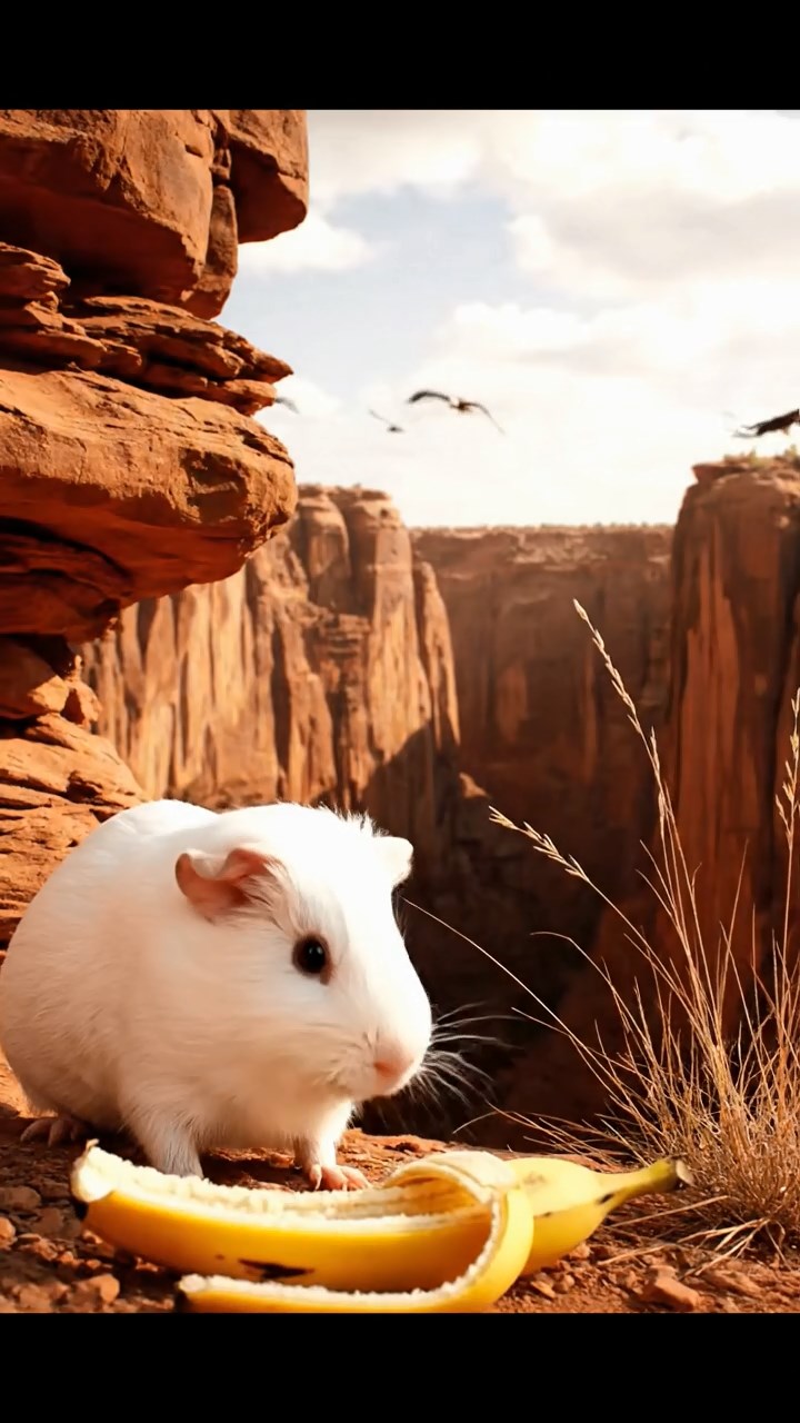 917. Detailed photo of 2 smooth-haired American guinea pigs with Fawn and Sable fur, dressed as bakers in tiny aprons, kneading dough with their tiny paws in a guinea pig bakery with hay ovens and wooden counters, under soft lamplight, creating a realistic, cozy culinary scene.