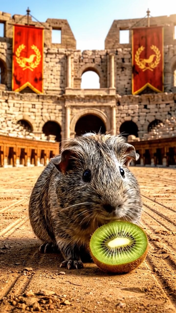 921. Detailed photo of 1 smooth-haired American guinea pig with White fur, nibbling on fresh apples, biting off small chunks with precise teeth, in a vibrant lavender garden with purple blooms swaying, under soft sunlight, creating a realistic, fragrant pastoral scene.