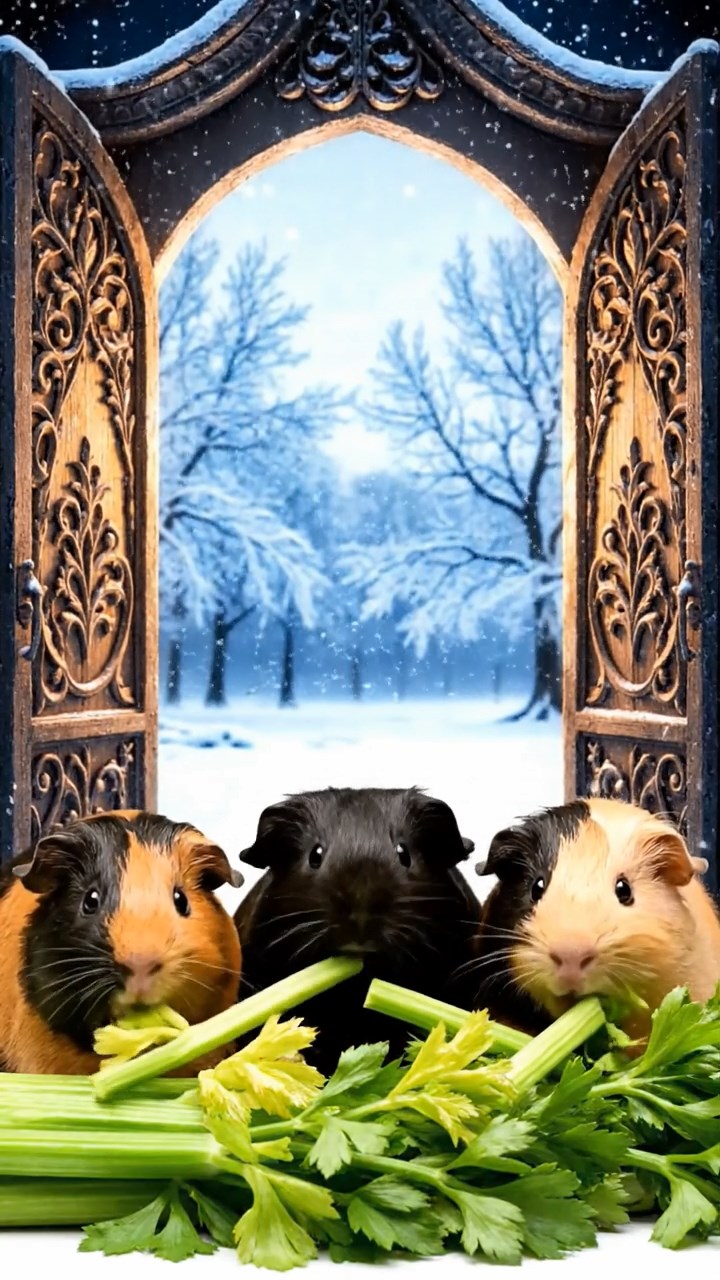 923. Highly detailed view of 3 smooth-haired Himalayan guinea pigs with Gray, Cream, and Brown fur, mating in a secluded grassy clearing, moving gently with soft squeaks, surrounded by tall ferns and moss, under gentle morning light, creating a realistic, intimate natural scene.