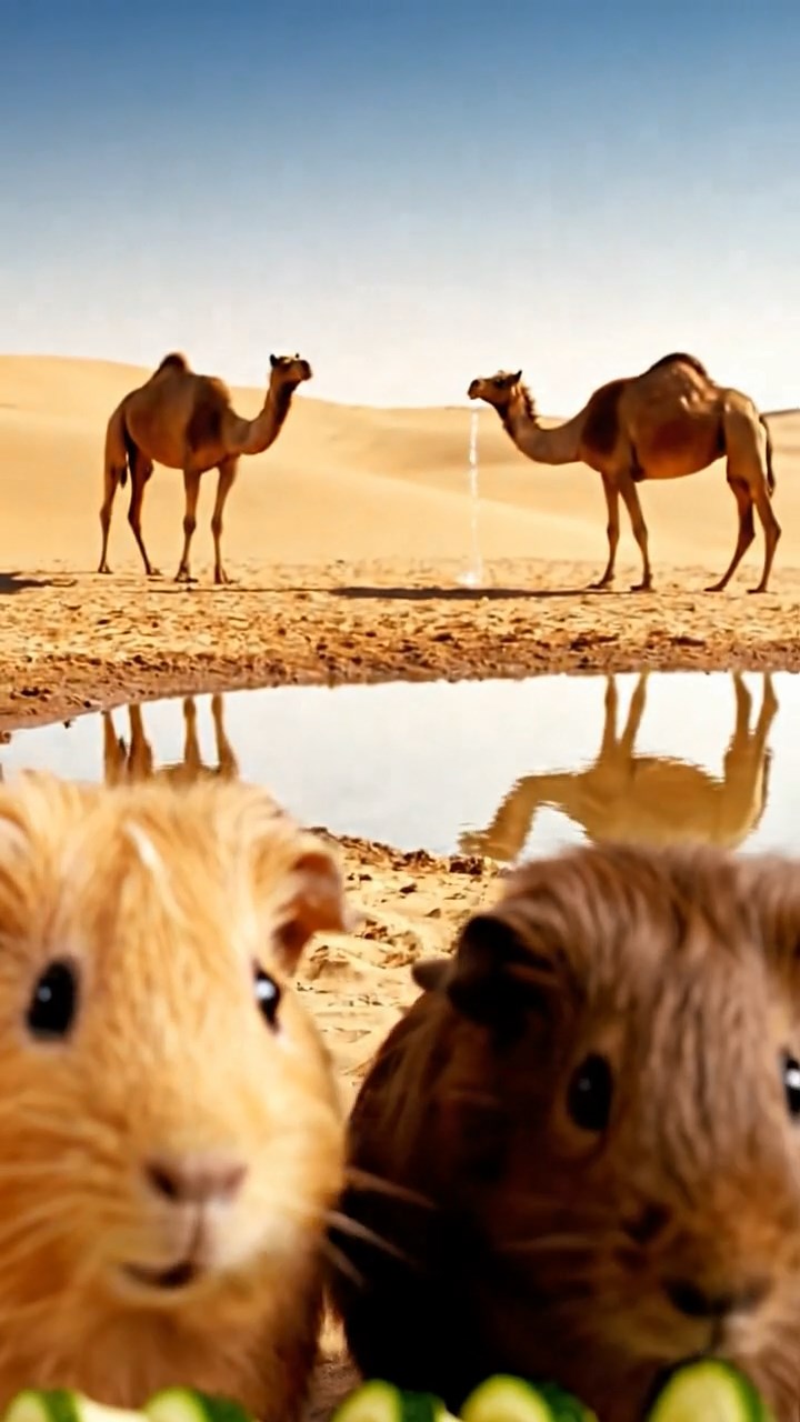 923. Highly detailed view of 3 smooth-haired Himalayan guinea pigs with Gray, Cream, and Brown fur, mating in a secluded grassy clearing, moving gently with soft squeaks, surrounded by tall ferns and moss, under gentle morning light, creating a realistic, intimate natural scene.