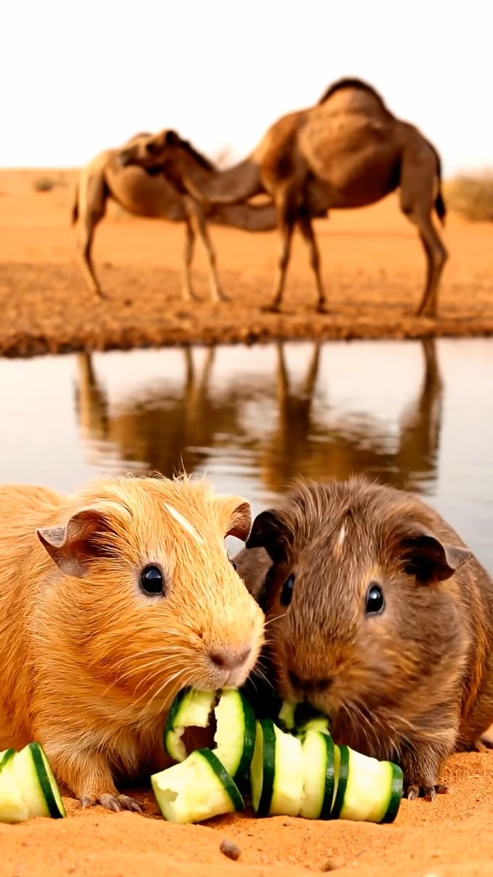 923. Highly detailed view of 3 smooth-haired Himalayan guinea pigs with Gray, Cream, and Brown fur, mating in a secluded grassy clearing, moving gently with soft squeaks, surrounded by tall ferns and moss, under gentle morning light, creating a realistic, intimate natural scene.
