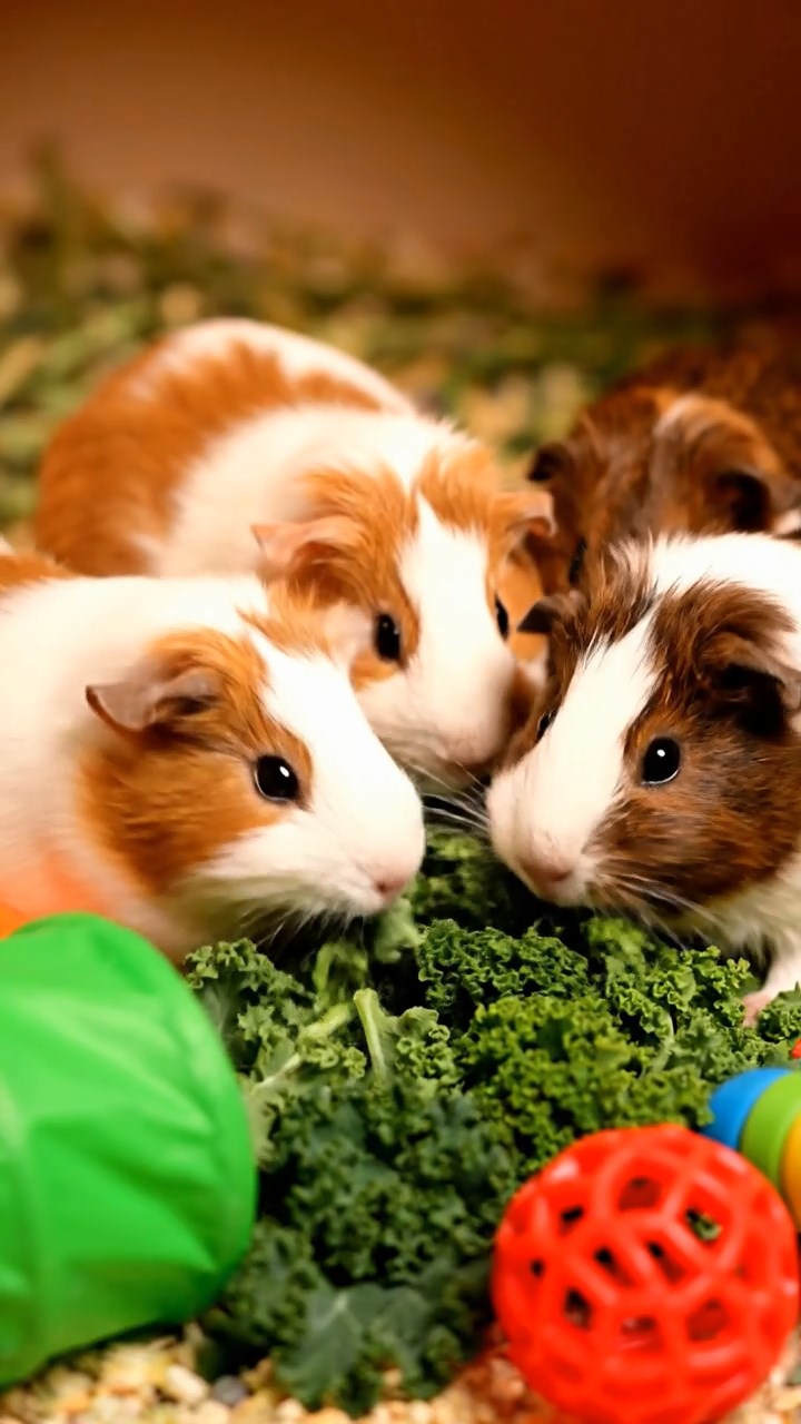 1360. Photorealistic image of 1 smooth-haired Skinny guinea pig with white fur, nibbling on banana skins, along a canyon hiking path with river below.