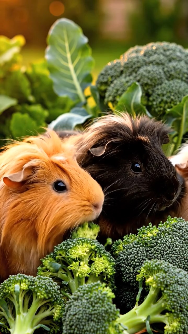 1399. Photorealistic photo of 4 smooth-haired White Crested guinea pigs with orange, gray, and black fur, eating grape vines, in a swampy bayou with cypress trees.