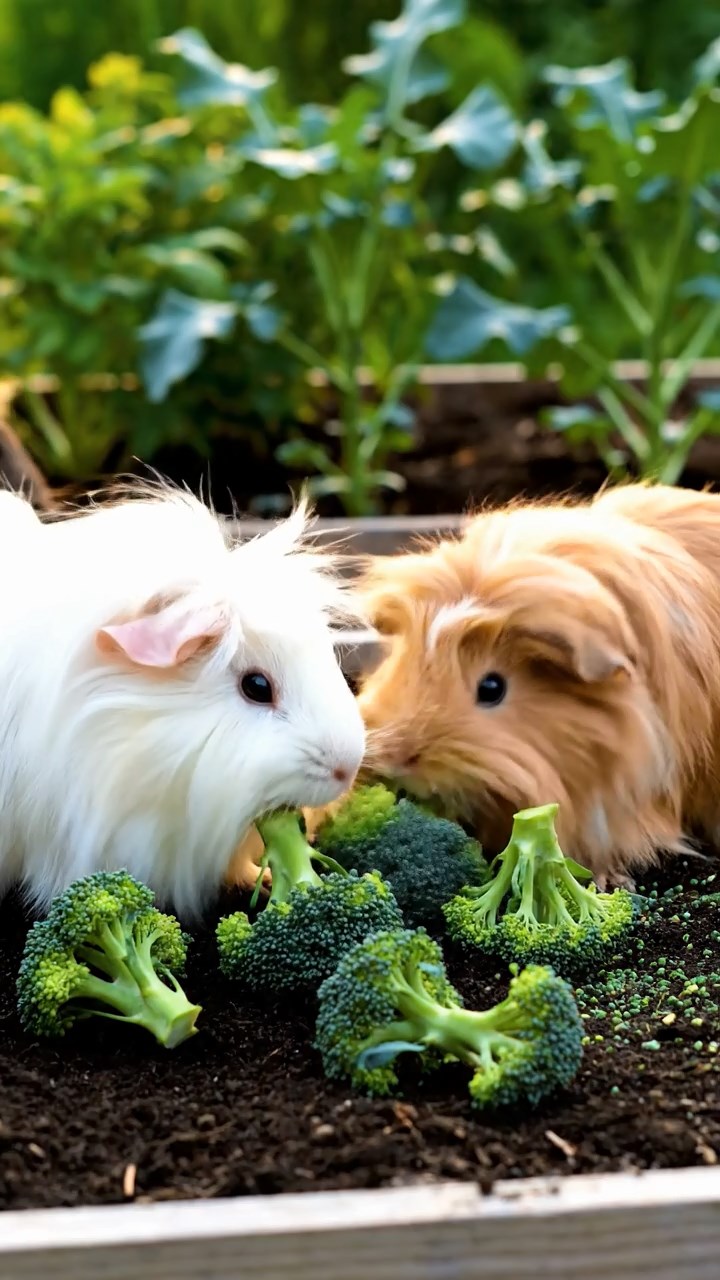 590. Photorealistic scene of 5 smooth-haired Teddy guinea pigs with Cream, Fawn, Sable, Gray, and Cinnamon fur, play-fighting in a grassy clearing with soft moss and scattered twigs, under gentle morning light, capturing a realistic, playful woodland moment.