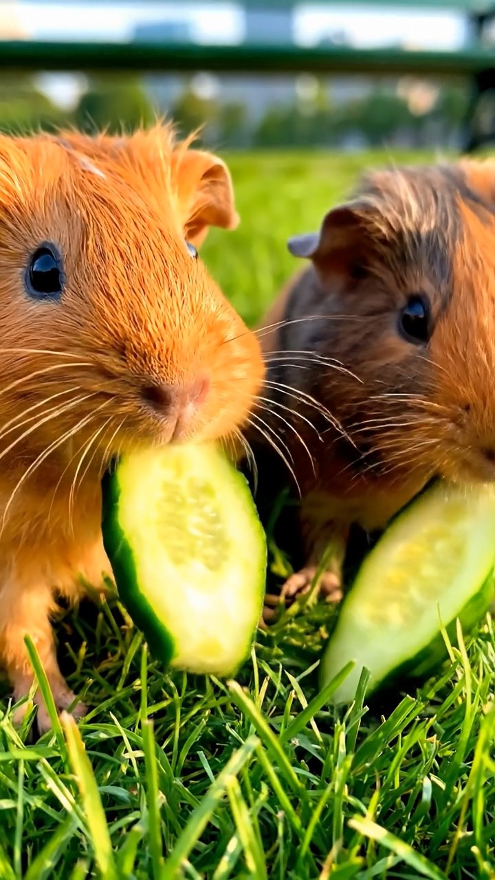 610. Photorealistic scene of 5 smooth-haired Teddy guinea pigs with Cream, Fawn, Sable, Gray, and Cinnamon fur, rolling in dust to clean their fur in a sandy hillside dotted with sparse grass, under a golden sunset, capturing a lifelike, natural behavior moment.