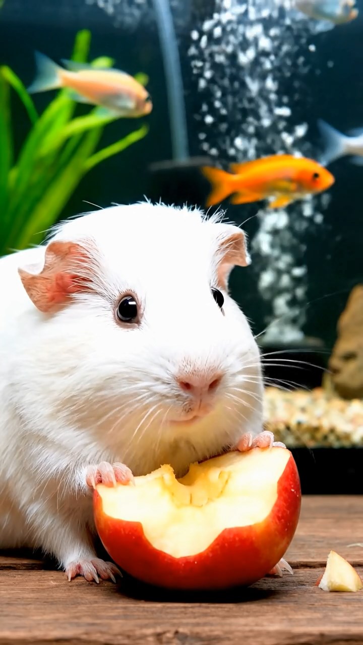 622. Photorealistic scene of 2 smooth-haired Teddy guinea pigs with Orange and Black fur, dressed as engineers in tiny helmets, constructing a miniature bridge in a guinea pig workshop with hay beams and tools, under bright daylight, enhancing the lifelike, industrious atmosphere.