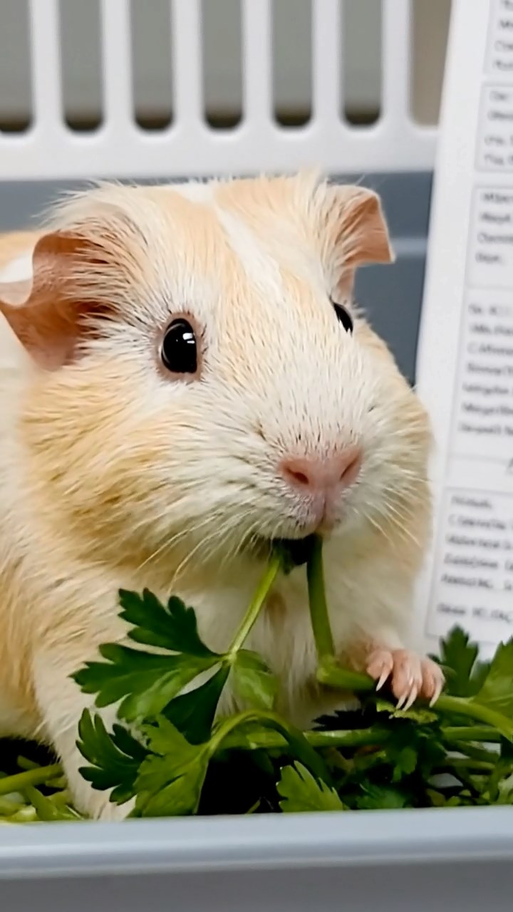641. Detailed photo of 1 smooth-haired American guinea pig with White fur, munching on fresh apples, in a vibrant lavender garden with rows of purple blooms swaying in the breeze, under soft sunlight, creating a realistic, fragrant pastoral scene.