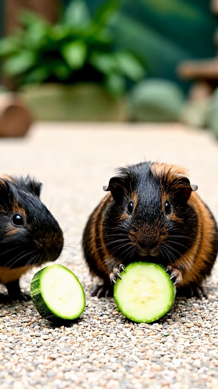 653. Detailed photo of 3 smooth-haired American guinea pigs with Gray, Cream, and Brown fur, burrowing like rabbits in a sandy dune with sparse grass and distant cacti, under a golden sunset, creating a vivid, realistic desert scene.