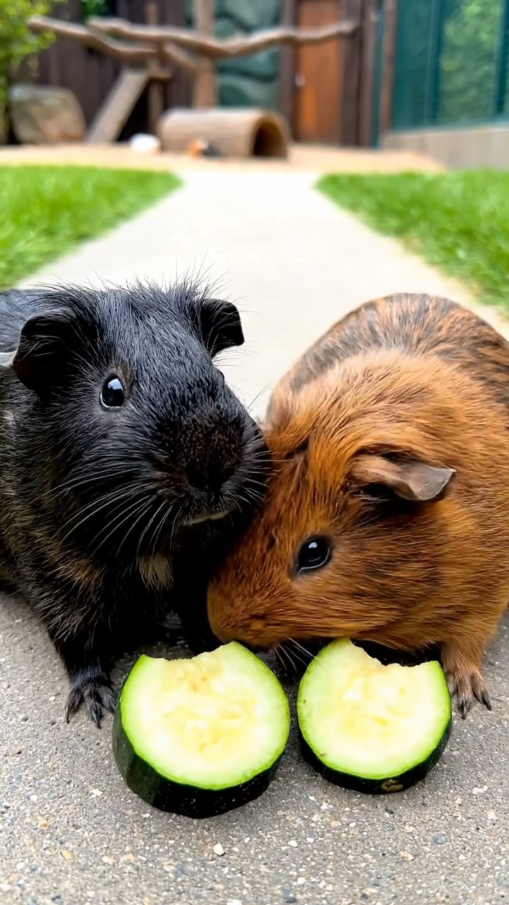 653. Detailed photo of 3 smooth-haired American guinea pigs with Gray, Cream, and Brown fur, burrowing like rabbits in a sandy dune with sparse grass and distant cacti, under a golden sunset, creating a vivid, realistic desert scene.