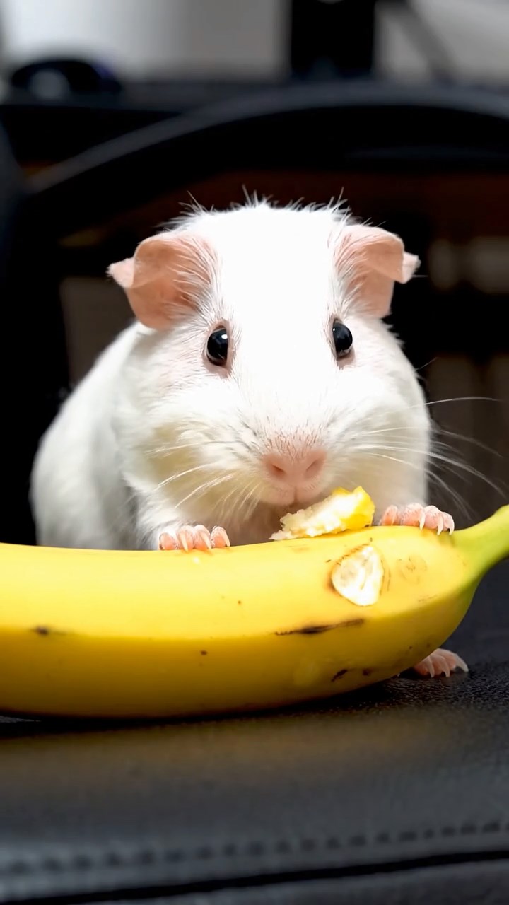 660. Realistic scene of 5 smooth-haired Californian guinea pigs with Cream, Fawn, Sable, Gray, and Cinnamon fur, sleeping in a cozy pile in a lush meadow with wildflowers and a gentle breeze, under golden sunlight, capturing a lifelike, tranquil group moment.